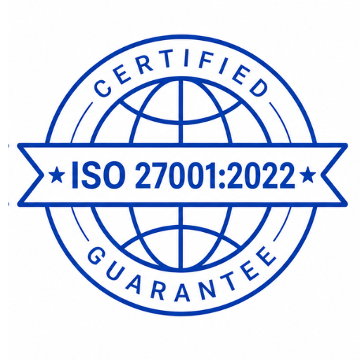ISO/IEC 27001:2022 Certified badge
